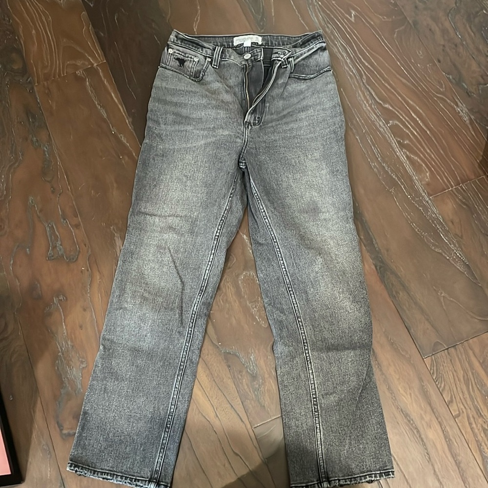Abercrombie Curve Love Ankle Straight Ultra High Rise